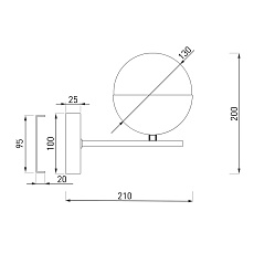 Бра Eurosvet Nuvola 70129/1 хром 2