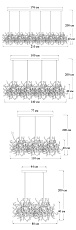 Подвесной светильник Imperium Loft Tezani Argent Suspension 84496-22 1