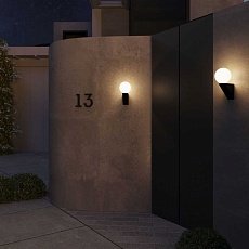 Уличный настенный светильник Elektrostandard Gravity 35003/U черный a062886 2