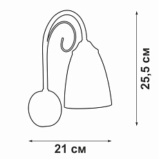 Бра Vitaluce V3736-9/1A 1