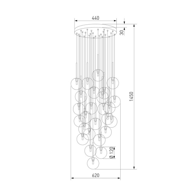 Подвесная люстра TK Lighting 10099 Nilos Фото № 2