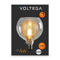 Лампа светодиодная филаментная Voltega 271 E27 4W 2700K желтая 8546 3