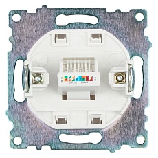 Розетка компьютерная RJ-45 Stekker Катрин белый GLS00-7107-01 39305 3