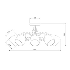 Потолочная люстра Eurosvet 30026/8 золото 1