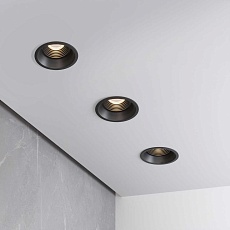 Встраиваемый светильник Elektrostandard Punto черный 25016/01 a065471 1