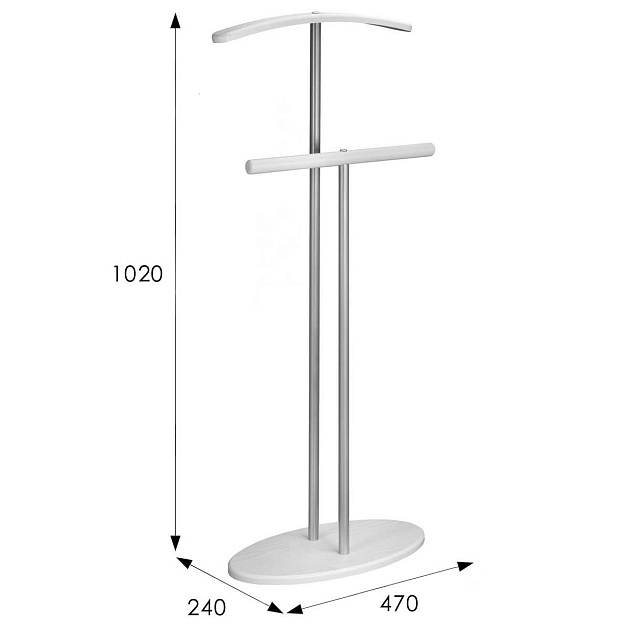 Костюмная вешалка Мебелик Дэви 2 006387 изображение 3 Костюмная вешалка Мебелик Дэви 2 006387 Фото № 3