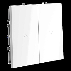 Выключатель встраиваемый S70 для жалюзи 10А, (белый глянцевый) Voltum VLS020701 1