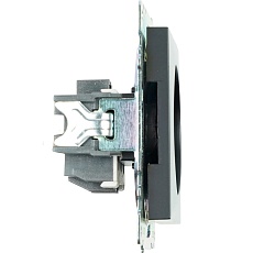 Розетка 2P Stekker Катрин со шторками черный GLS10-7109-05 39609 4