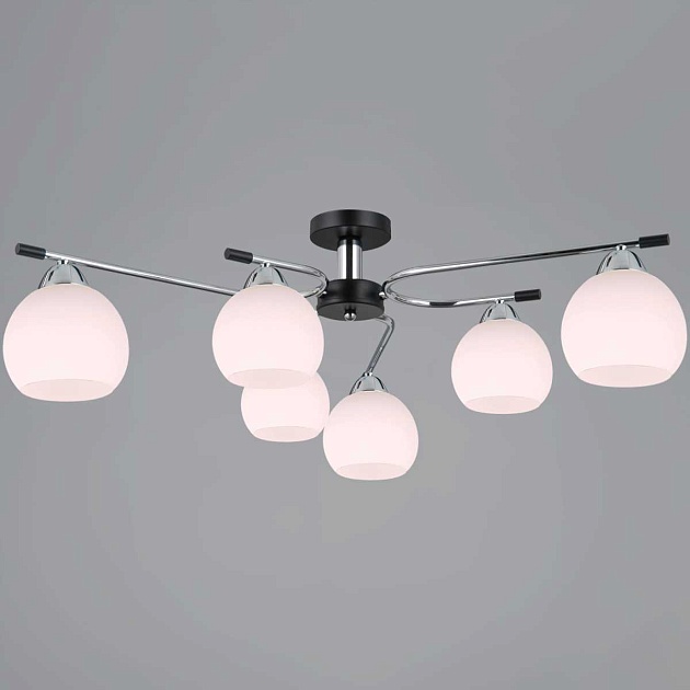 Люстра Illumico IL0638-6CSQ-24 CR BK LIBRA изображение 1 Люстра Illumico IL0638-6CSQ-24 CR BK LIBRA Фото № 1