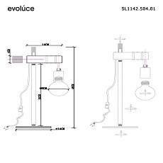Прикроватная лампа Evoluce Bagetti SL1142.504.01 1
