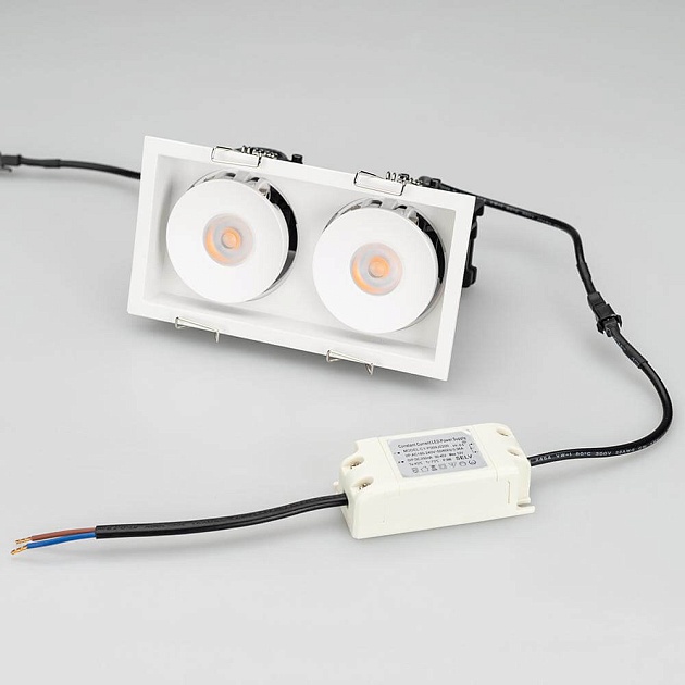 Встраиваемый светодиодный светильник Arlight CL-Simple-S148x80-2x9W Warm3000 026876 фото 5