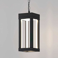 Уличный подвесной светодиодный светильник Elektrostandard Frame 1528 Techno Led черный a051857