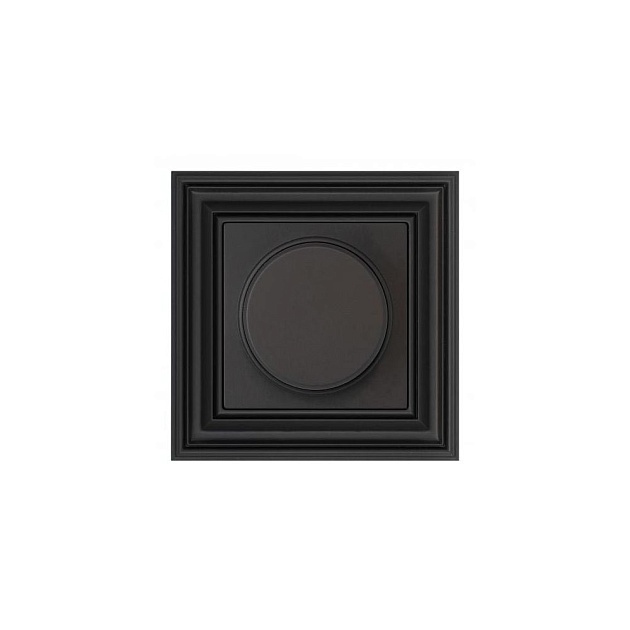 Диммер поворотно-нажимной Liregus Retro черный матовый 29-221 фото 