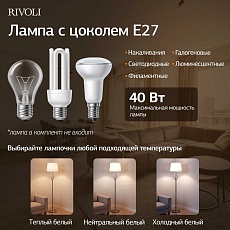 Торшер Rivoli Klavdia 7098-601 Б0071283 2