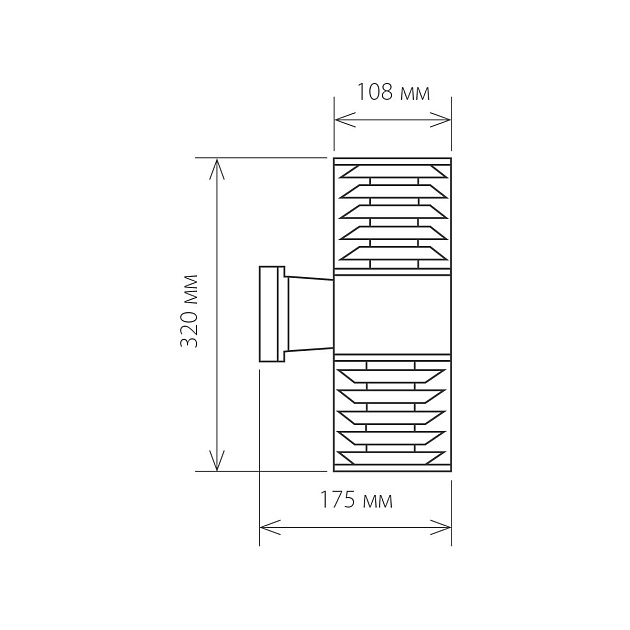 Уличный настенный светильник Elektrostandard 1407 Techno a032621 Фото № 2