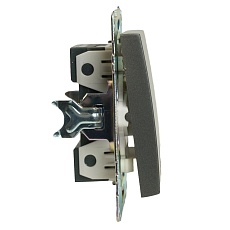 Выключатель одноклавишный Stekker Катрин графит GLS10-7103-06 49410 5