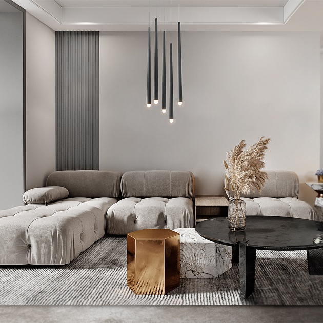 Подвесной светодиодный светильник Maytoni Cascade MOD132PL-L30BK изображение 5 Подвесной светодиодный светильник Maytoni Cascade MOD132PL-L30BK Фото № 5