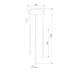 Подвесная люстра TK Lighting 6413 Piano Black 1