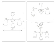 Потолочная люстра Ambrella light Traditional Loft TR82206 2