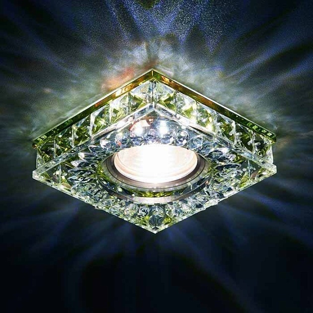 Встраиваемый светильник Ambrella light Crystal Led S251 GD фото 2