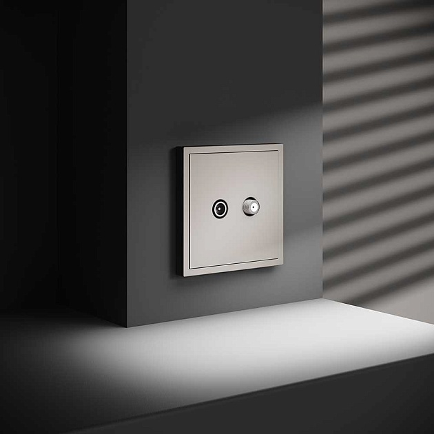 Розетка телевизионнная встраиваемая Voltum S70 оконечная TV+SAT, (кашемир) VLS060403 изображение 2 Розетка телевизионнная встраиваемая Voltum S70 оконечная TV+SAT, (кашемир) VLS060403 Фото № 2