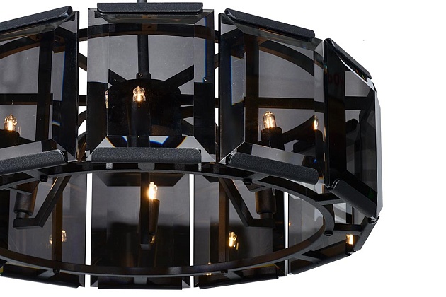 Подвесная люстра iLamp Panorama 10490-6P BK Фото № 2