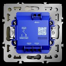 Выключатель встраиваемый Voltum S70 для жалюзи 10А шелк VLS020704