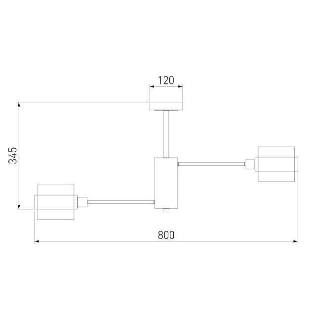 Потолочная люстра Eurosvet Arcada 70127/8 черный Фото № 3