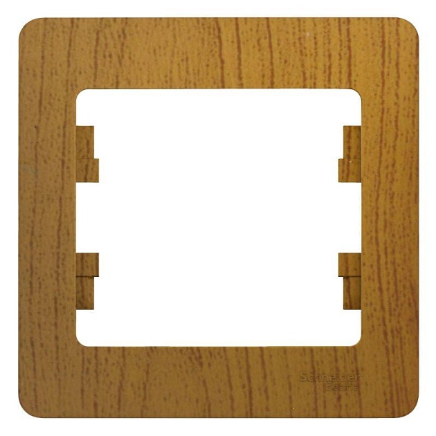 Рамка 1-постовая Systeme Electric Glossa дуб GSL000501 Фото № 1