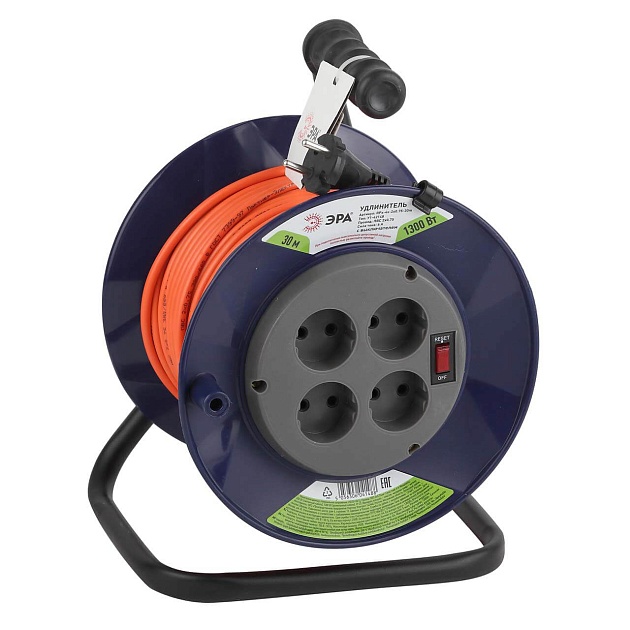 Удлинитель силовой ЭРА RPx-4s-2x0.75-30m Б0043048 Фото № 1