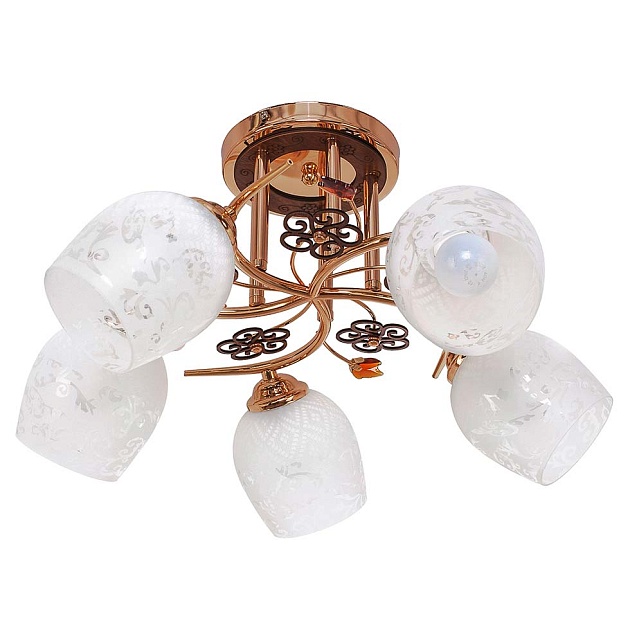 Потолочная люстра ЭкономСвет 1425YX/5FGD WT изображение 1 Потолочная люстра ЭкономСвет 1425YX/5FGD WT Фото № 1