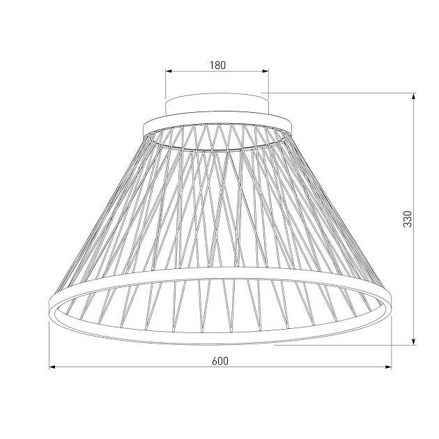 Потолочный светодиодный светильник Eurosvet Cesta 40019/1 LED коричневый Фото № 6