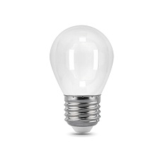 Лампа светодиодная филаментная диммируемая Gauss E27 9W 4100К матовая 105202209-D 1