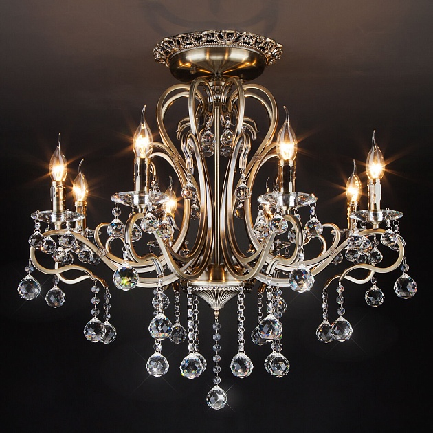 Подвесная люстра Eurosvet 12505/8 античная бронза Strotskis Фото № 4