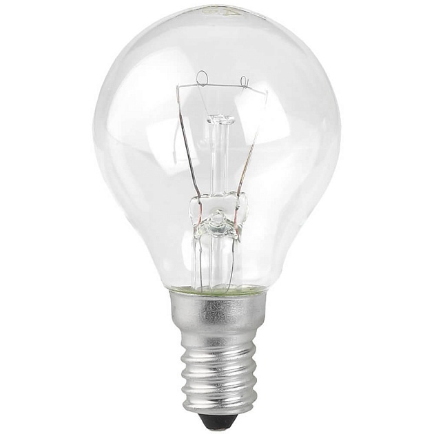 Лампа накаливания ЭРА E14 60W 2700K прозрачная ДШ 60-230-Е14 (гофра) Б0039134 фото 