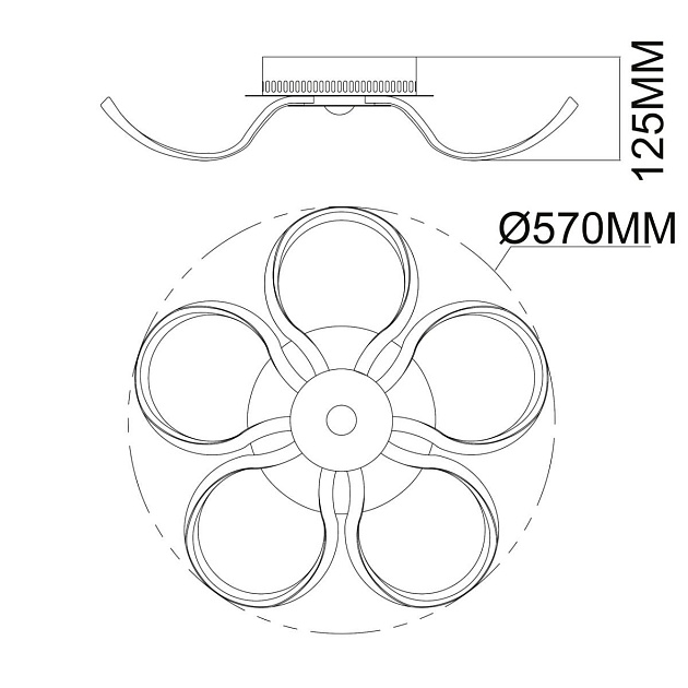 Потолочный светодиодный светильник De Markt Аурих 19 496016905 Фото № 5