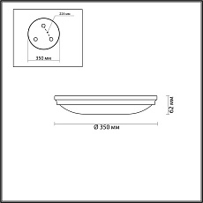 Потолочный светильник Odeon Light Walli Pelow 4956/4 3