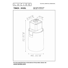 Трековый светильник Lucide NIGEL 09951/01/30 1