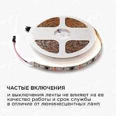 Светодиодная влагозащищенная лента Apeyron 14,4W/m 60Led/m 5050SMD разноцветная 5M 85ЦЛ 5