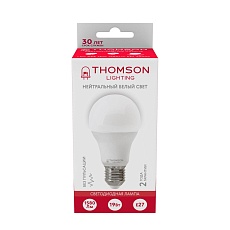 Лампа светодиодная Thomson E27 19W 4000K груша матовая TH-B2348 2