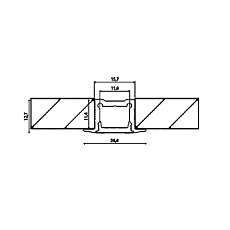 Профиль встраиваемый DesignLed LE.2613 001971 1