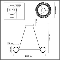 Подвесная люстра Odeon Light MIRAGE 5030/128L 2