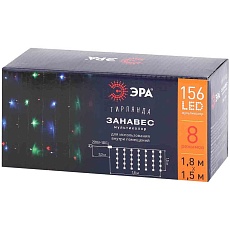 Светодиодная гирлянда ЭРА занавес 220V разноцветный ENIZ-01M Б0041900