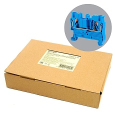 Зажим пружинный, 2-проводной проходной ЗНИ - 2,5 ,JXB PT 2,5, серый LD572-2-25 49249