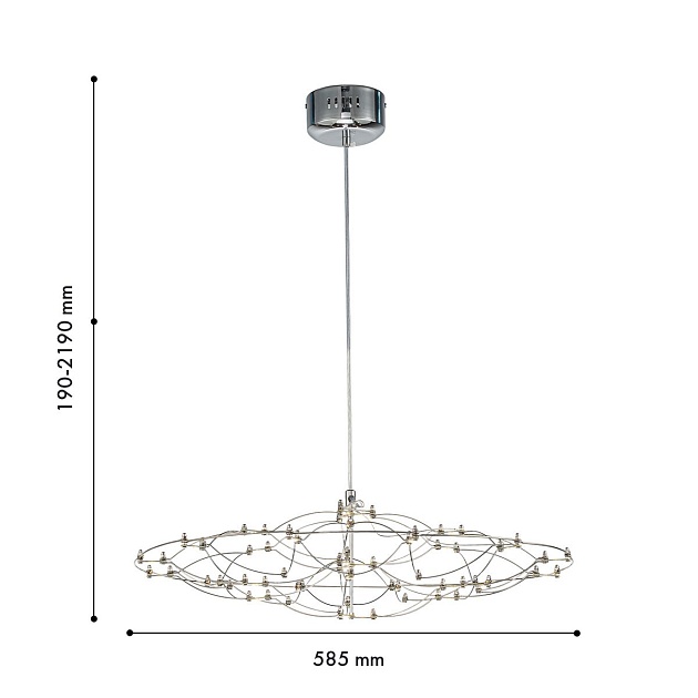 Подвесной светодиодный светильник Favourite Thinner 4305-6P изображение 2 Подвесной светодиодный светильник Favourite Thinner 4305-6P Фото № 2