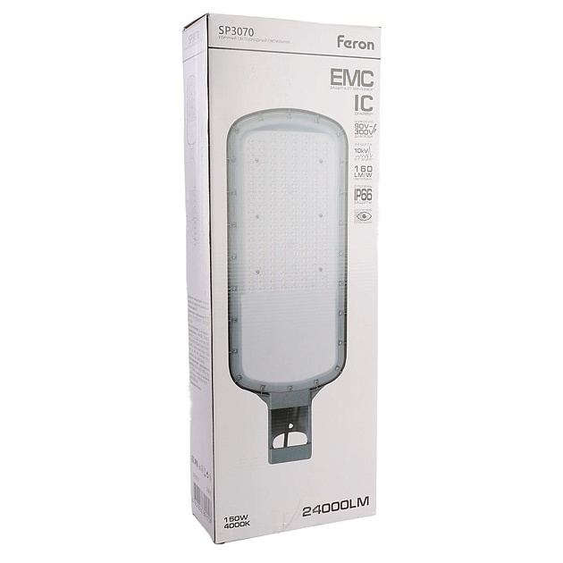 Уличный консольный светодиодный светильник Feron SP3078 51810 изображение 9 Уличный консольный светодиодный светильник Feron SP3078 51810 Фото № 9