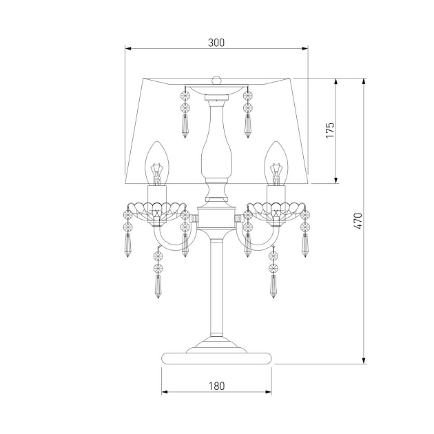 Настольная лампа Eurosvet 2045/3T хром/белый Фото № 2