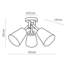 Потолочная люстра TK Lighting 665 Vaio 3 2