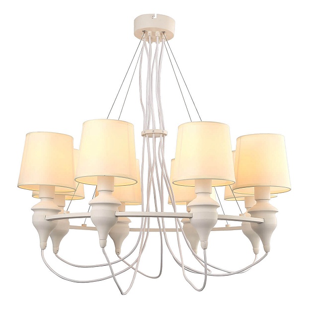 Подвесная люстра Arte Lamp Sergio A3326LM-8WH Фото № 2