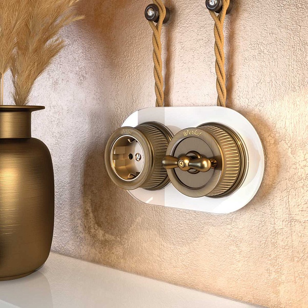 Рамка Werkel на 2 поста Favorit Runda белый W0025101 4690389166440 Фото № 5